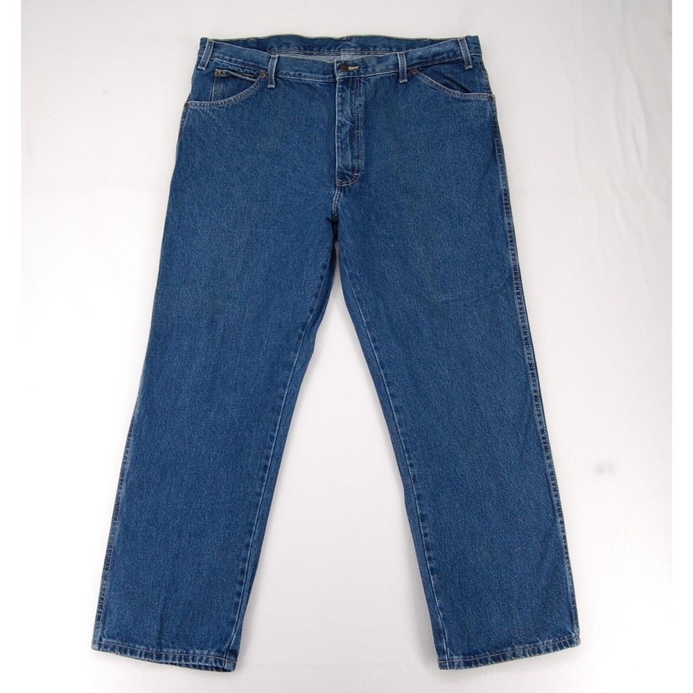 Dickies Jeans Mens 40x30 Blue Regular Fit Denimโ Workwear Straight Leg Pants